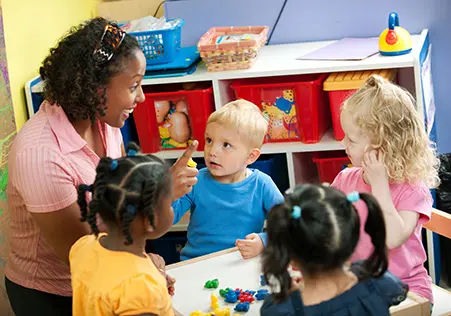 Toddlers playing together